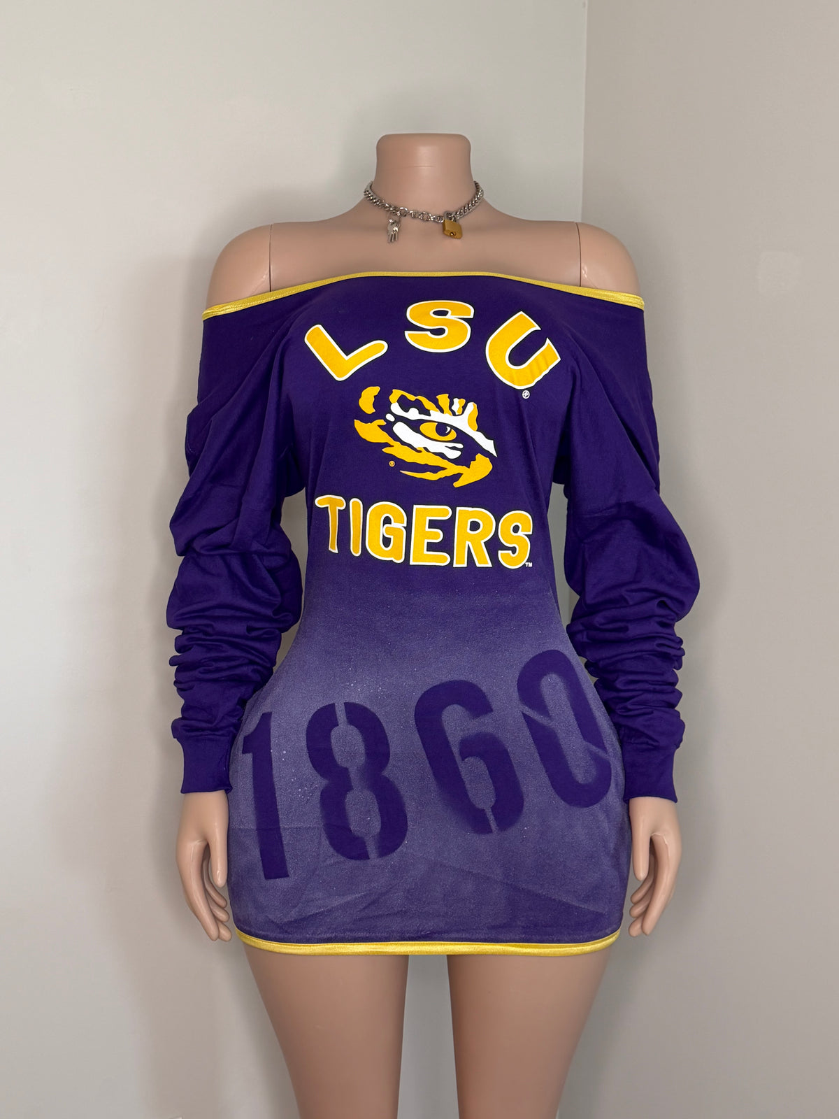 LSU Long Sleeve Dress